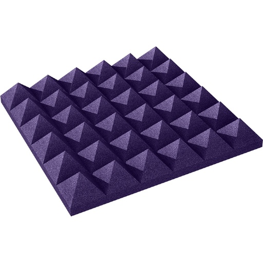 [AX4PYR22PUR6] Auralex 4 inch Studiofoam Pyramid 6-Pack 6-60x60cm Purple