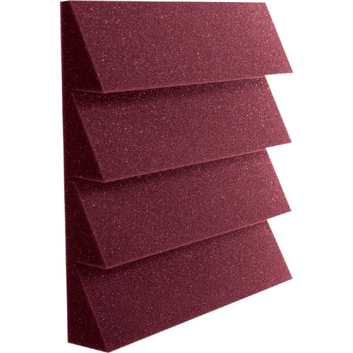 [AXDST114BUR24] Auralex 2 inch DST 114 Panel 24-Pack 30x30x1cm Burgundy