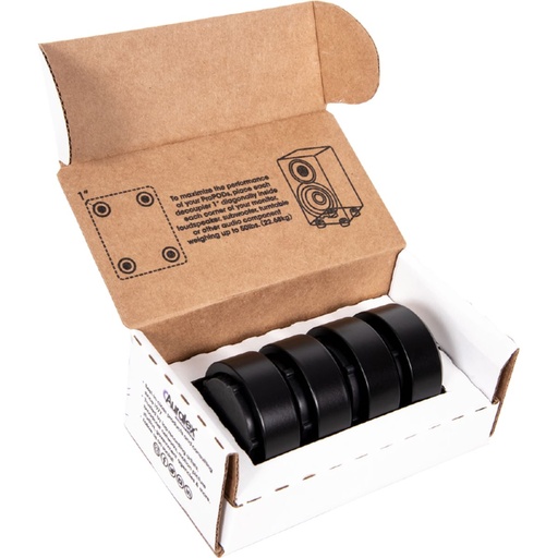 [AXPROPODBLK4PK] Auralex Propod Black 4-pack