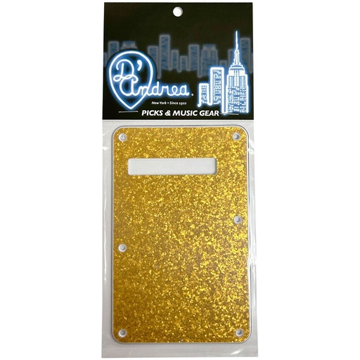 [DPPSTGOSBP] D'Andrea Strat Back Plate - Gold Sparkle