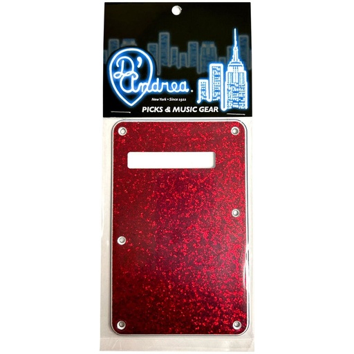 [DPPSTRDSBP] D'Andrea Strat Back Plate - Red Sparkle