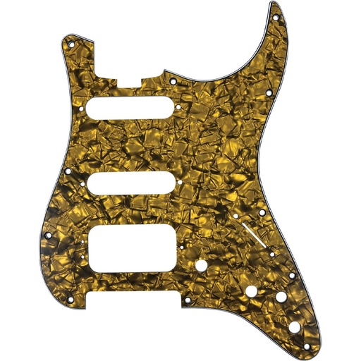 [DPPSTGOPHSS] D'Andrea Strat HSS Pickguard - Gold Pearl