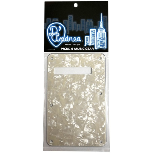 [DPPSTVNPBP] D'Andrea Strat Back Plate - Vintage Pearl