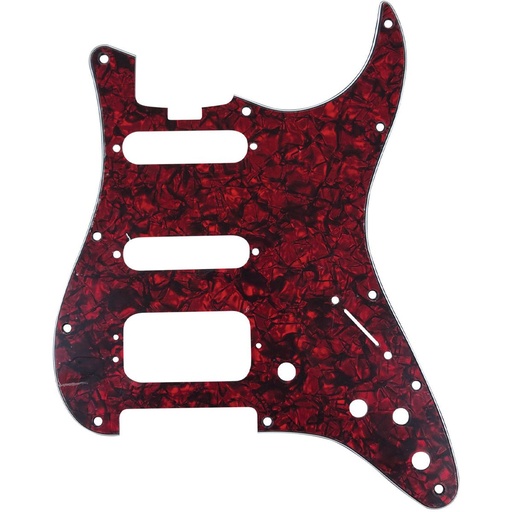 [DPPSTRDPHSS] D'Andrea Strat HSS Pickguard - Red Pearl