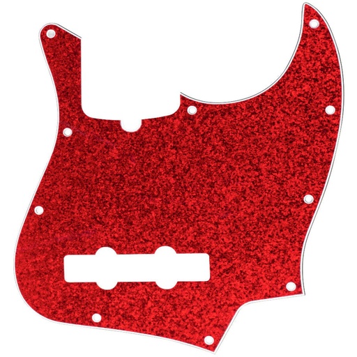 [DPPJBRDS] D'Andrea J-Bass Pickguard - Red Sparkle