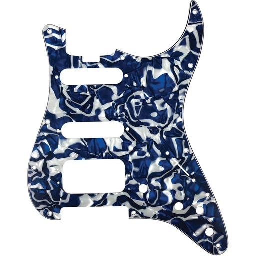 [DPPSTBSPHSS] D'Andrea Strat HSS Pickguard - Blue Swirl Pearl