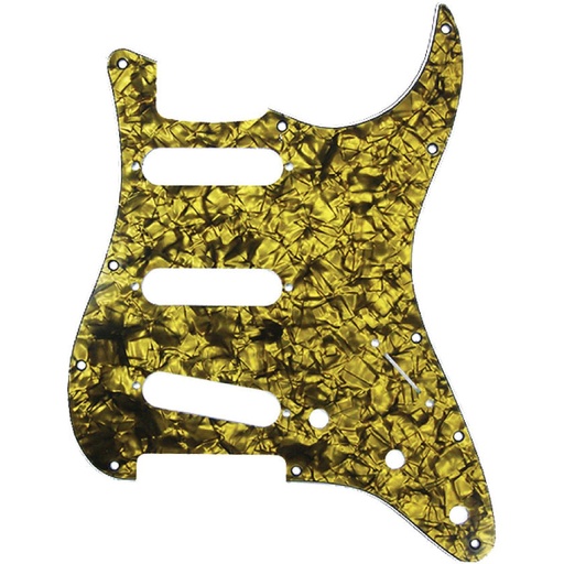 [DPPSTGOP] D'Andrea Strat Pickguard - Gold Pearl