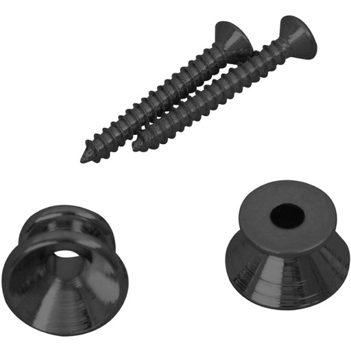 [EP2B] D'Andrea Strap Buttons Black - 2pcs