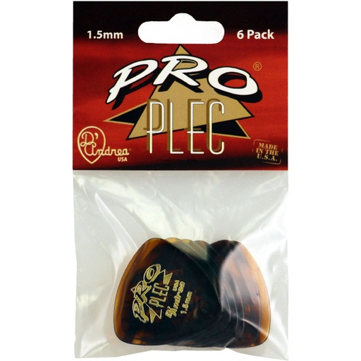 [PRO6346] D'Andrea 346 Pro Plec Round Triangle - 6PC