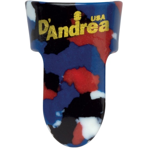 [R374LGMLT] D'Andrea Large Finger Picks Multi - 12PC