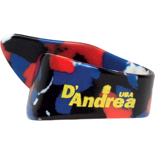 [R371MDMLT] D'Andrea Medium Thumb Picks Multi - 12PC