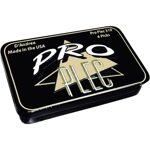 [TNPRO310] D'Andrea 310 Pro Plec Large Round Triangle Pick Tin - 6PC