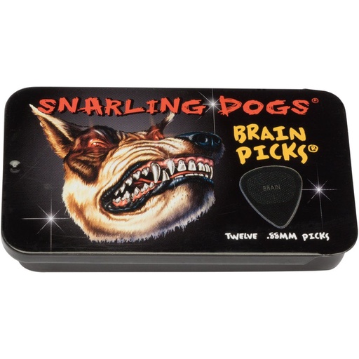 [TNSDB35188] D'Andrea 351 Brain Picks Black 0.88mm - 12PC Tin