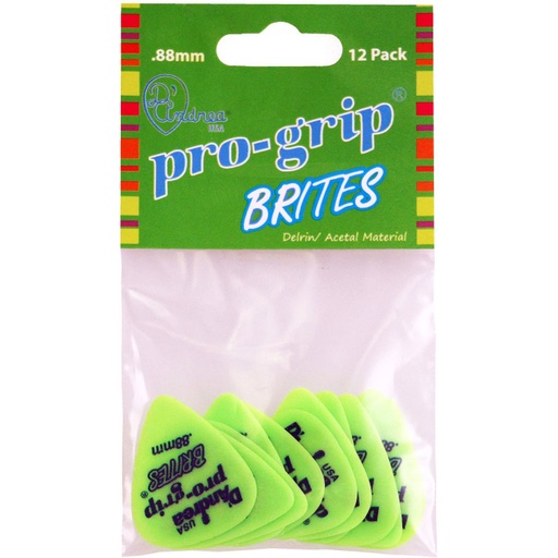 [TPGB35188MH] D'Andrea 351 Pro Grip Brites Green 0.88mm - 12PC