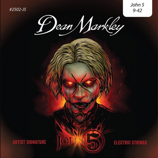 [DM2502J5] Dean Markley Nickelsteel Electric Guitar Stings JOHN5 Light 9-42
