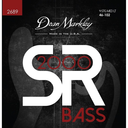 [DM2689] Dean Markley SR2000 Bass Guitar Strings Medium Light 4 STR 46-102