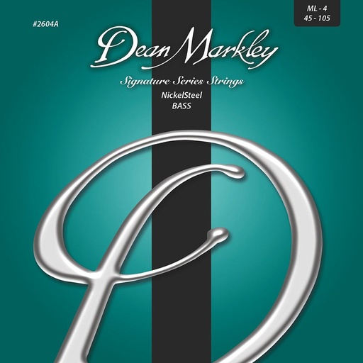 [DM2604A] Dean Markley Nickelsteel Bass Guitar Strings Med Light 4STR 45-105