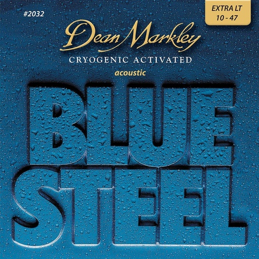 [DM2032] Dean Markley Blue Steel Acoustic Guitar Strings Extra Light 10-48