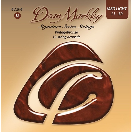[DM2204] Dean Markley Vintage Bronze Acoustic Guitar Strings Mlight 12S 11-50