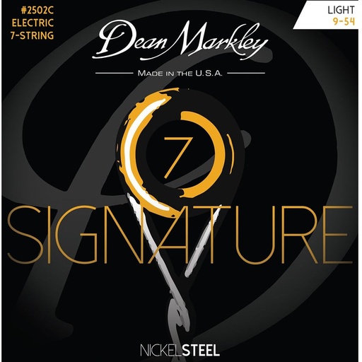 [DM2502C] Dean Markley Nickelsteel Electric Guitar Stings Light 7STRING 9-54