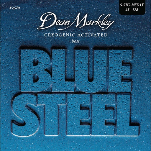 [DM2679] Dean Markley Blue Steel Bass Guitar Strings Med Light 5STR 45-128