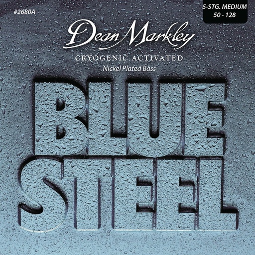 [DM2680A] Dean Markley Blue Steel Bass Guitar Strings NPS Medium 5STR 50-128