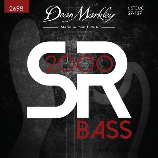 [DM2698] Dean Markley SR2000 Bass Guitar Strings Medium Custom 6STR 27-127
