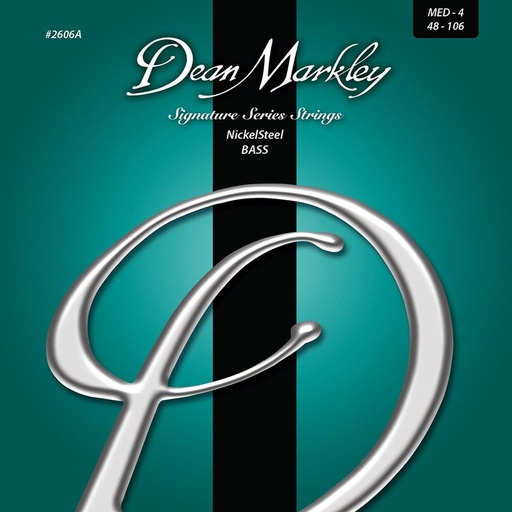 [DM2606A] Dean Markley Nickelsteel Bass Guitar Strings Medium 4STR 48-106