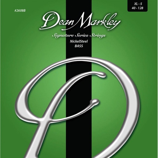 [DM2608B] Dean Markley Nickelsteel Bass Guitar Strings Xlight 5STR 40-128
