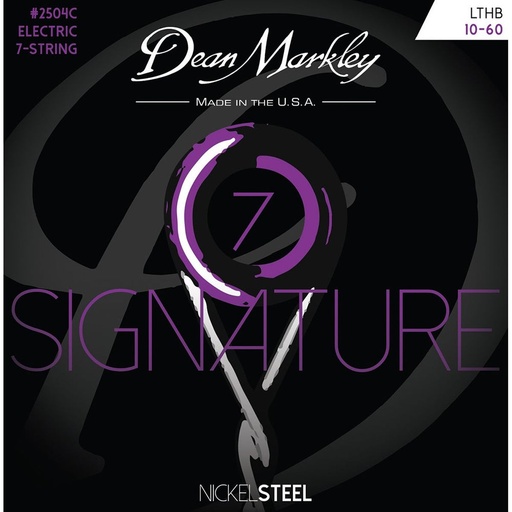 [DM2504C] Dean Markley Nickelsteel Electric Guitar Stings LT HB 7STR 10-60