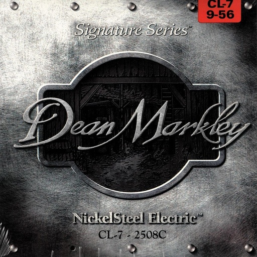 [DM2508C] Dean Markley Nickelsteel Electric Guitar Stings Cus.light 7STR 9-56