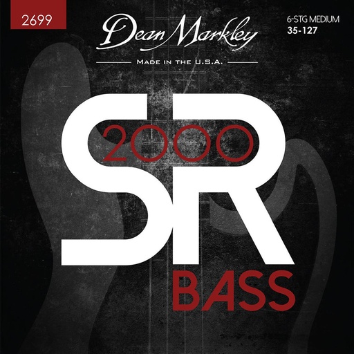 [DM2699] Dean Markley SR2000 Bass Guitar Strings Medium 6STR 35-128
