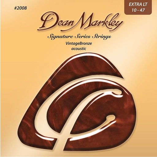 [DM2008] Dean Markley Vintage Bronze Acoustic Guitar Strings X-Light 10-47
