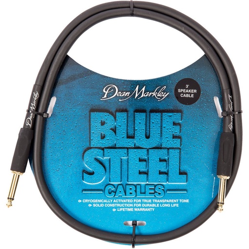 [DMBSSP3S] Dean Markley Blue Steel 3FT Speaker Cable 14IN STR - 14IN STR