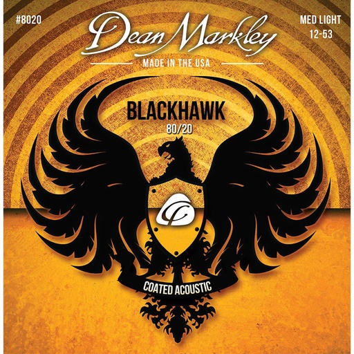 [DM8020] Dean Markley Blackhawk Coated 8020 A Strings Medium Light 12-53