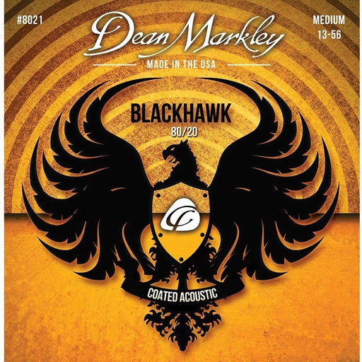 [DM8021] Dean Markley Blackhawk Coated 8020 A Strings Medium 13-56