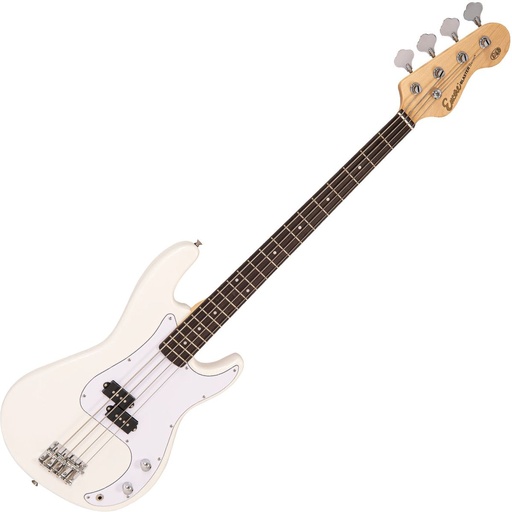[E40VW] Encore E40 Blaster Bass Guitar - Vintage White