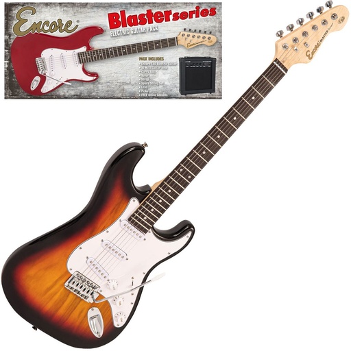 [EBP-E60SB] Encore E60 Blaster Electric Guitar Pack - Sunburst