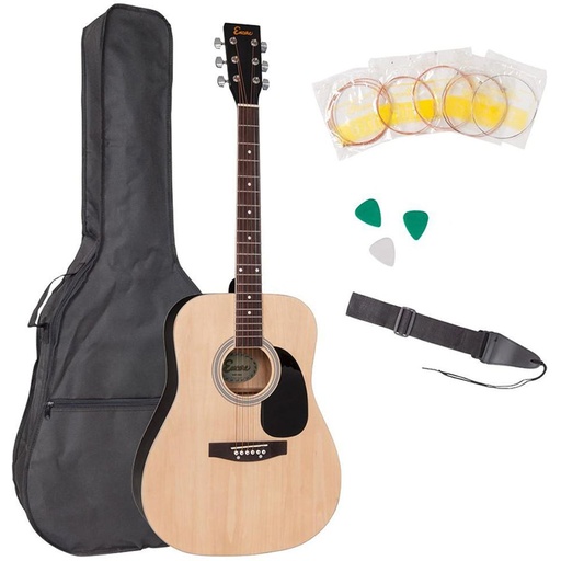 [EWP-100N] Encore Acoustic Guitar Outfit - Natural