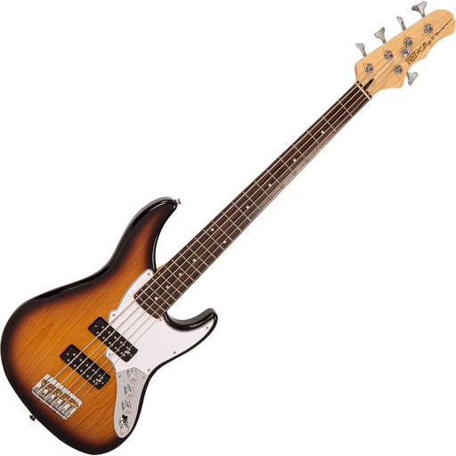 [FKV5COCB] Fret-King Perception Custom 5 String Bass - Original Classic Burst
