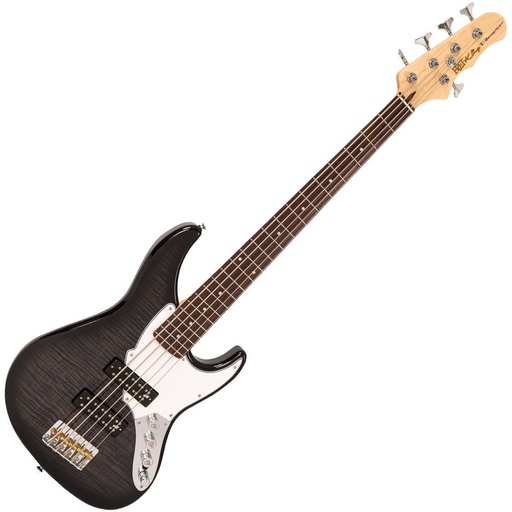 [FKV5CBKB] Fret-King Perception Custom 5 String Bass - Blackburst