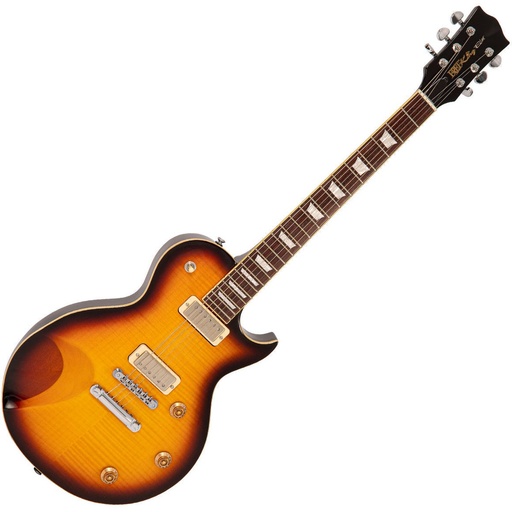 [FKV1CTSB] Fret-King Eclat Custom Guitar - Flamed Tobacco Sunburst