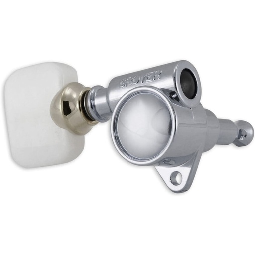 [103C] Grover Vintage Rotomatic MH Pearloid Button Chrome