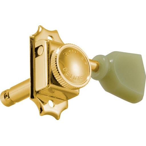[533GK] Grover Vintage Locking Keystone Machine Head 3+3 Gold