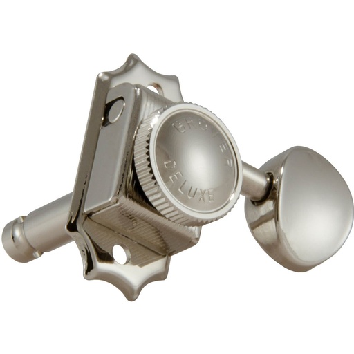 [533N6] Grover Vintage Locking Machine Head 6 Inline Nickel