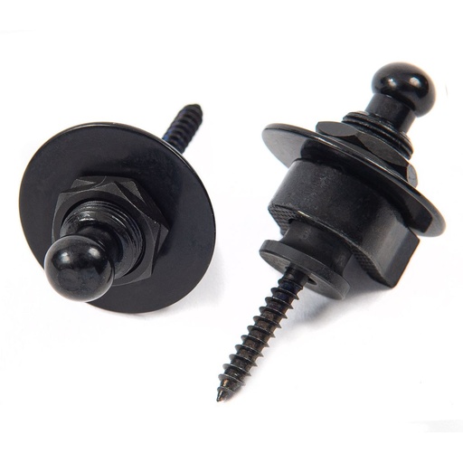 [GT838] Guitar Tech Straplocks-Black-PACK2