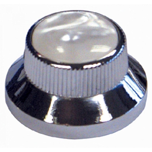 [GT843] Guitar Tech Bell Knobs-Chromewhite-PACK2