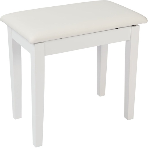 [KPB01WH] Kinsman Piano Bench - w/ Storage - Satin White