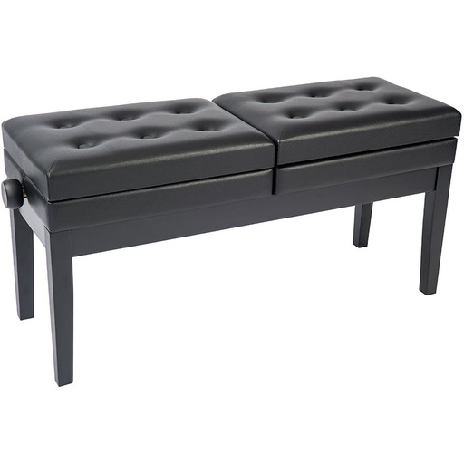 [KPB20BK] Kinsman Double Piano Bench - w/ Storage - Satin Black