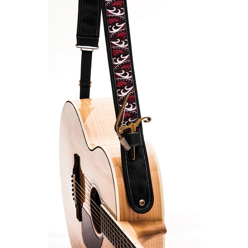 [KYKS1B] Kyser Guitar Strap - Autumn K Black